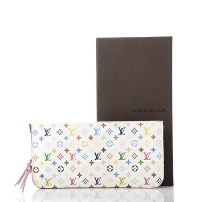 Louis Vuitton Monogram Multicolor Insolite Wallet White Litchi 9 of 12
