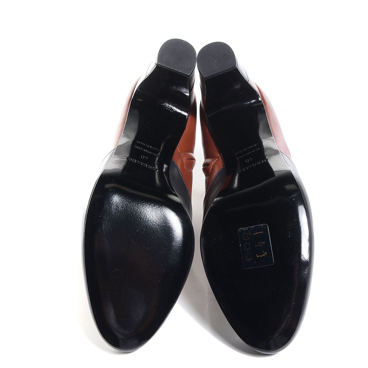 Hermes Boots 40 Black Brown 4 of 5