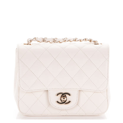 Chanel Caviar Quilted Mini Square Flap White 1 of 7