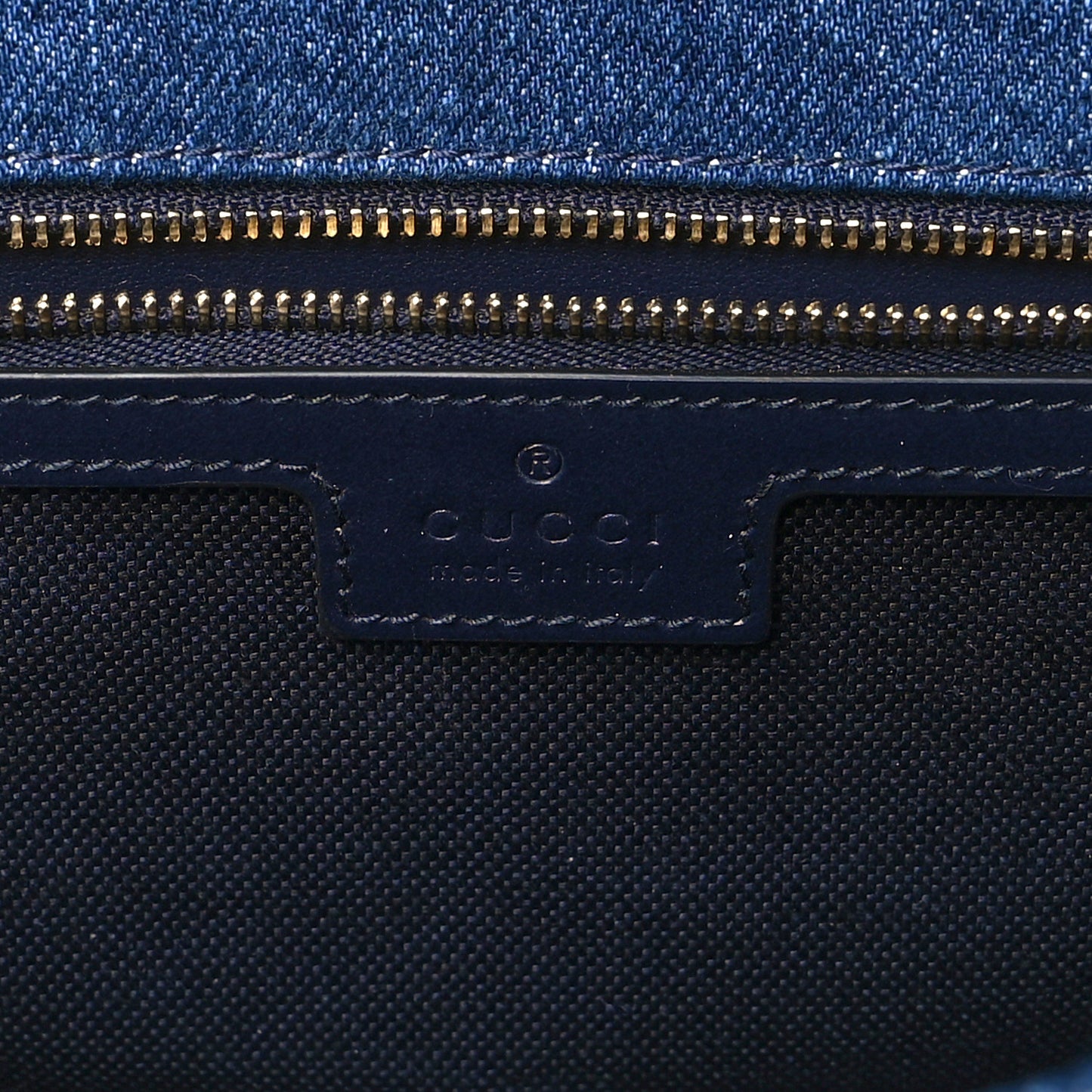 Denim Matelasse Small GG Marmont Shoulder Bag Blue