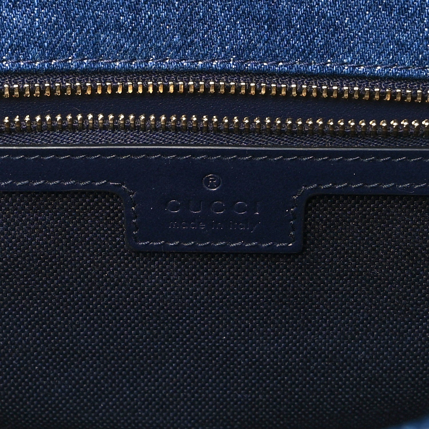 Gucci Denim Matelasse Small GG Marmont Shoulder Bag Blue 6 of 11