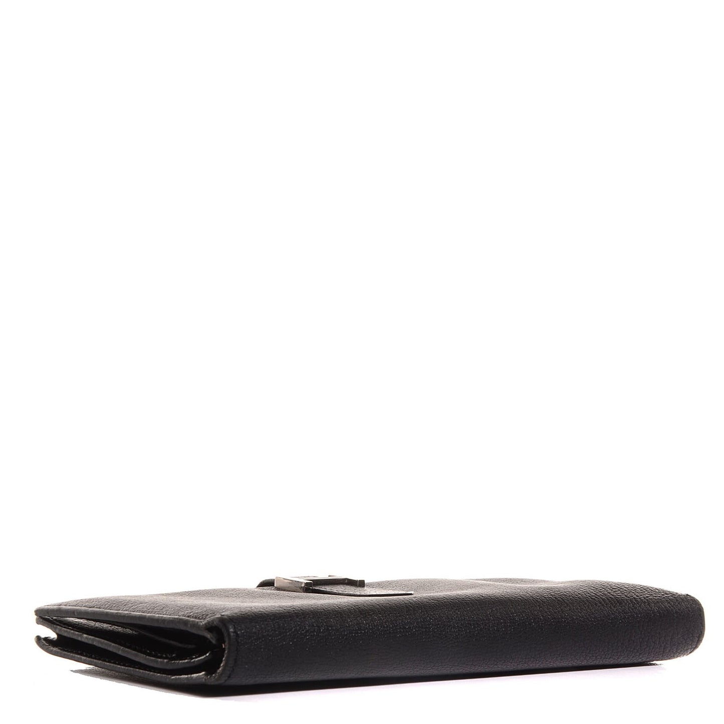 Chevre Mysore Bearn Gusset Wallet Black