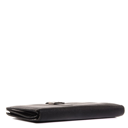 Hermes Chevre Mysore Bearn Gusset Wallet Black 4 of 13