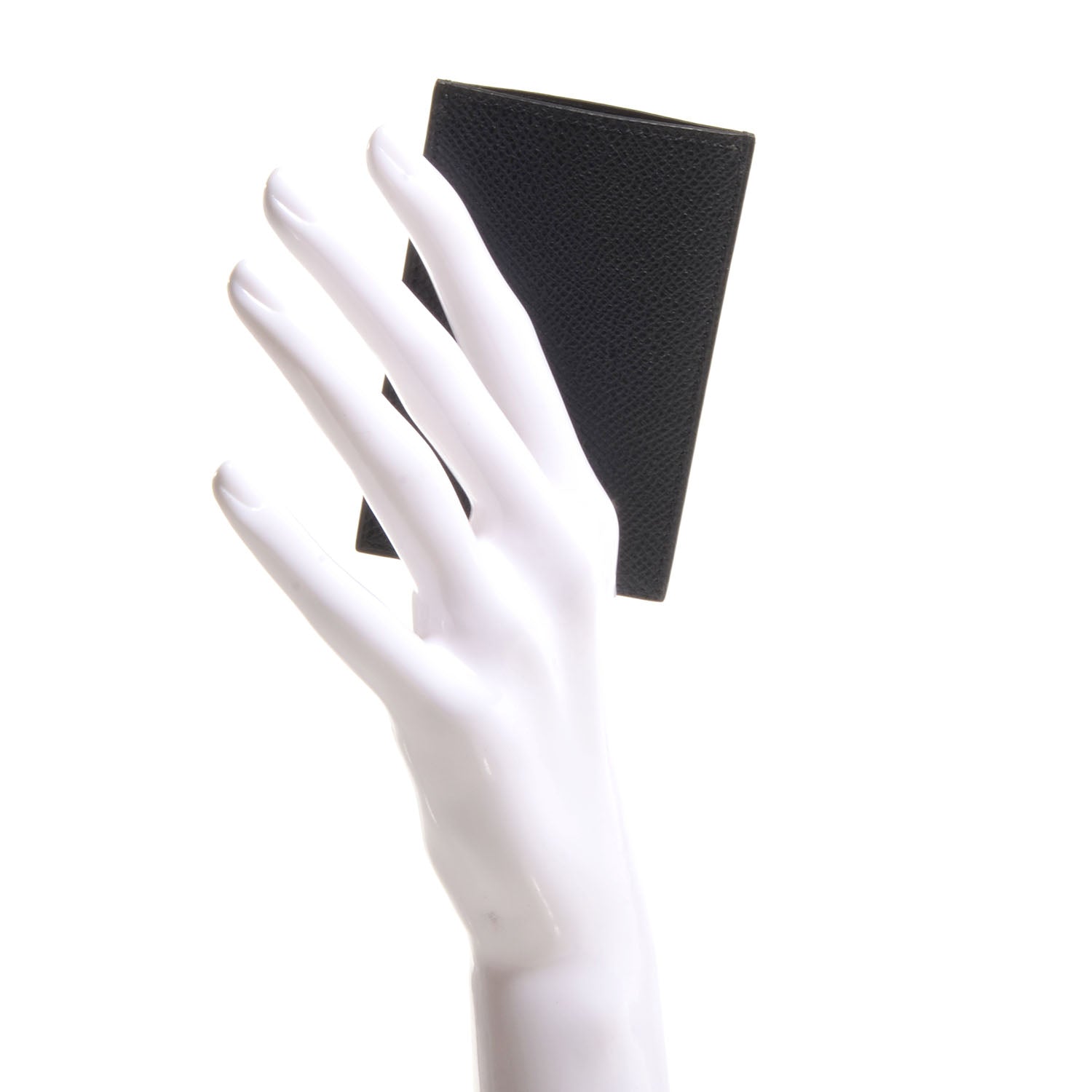 Hermes Epsom Diabolo Card Holder Case Black 2 of 8