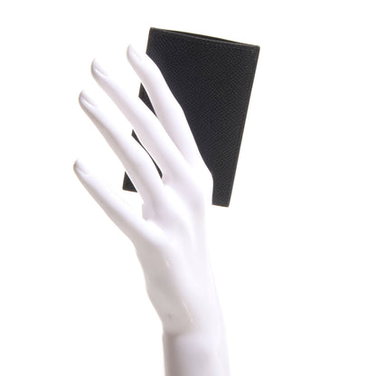 Hermes Epsom Diabolo Card Holder Case Black 2 of 8