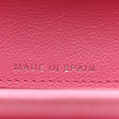 Chanel Caviar Quilted Boy Flap Card Holder Wallet Pink 7 of 9