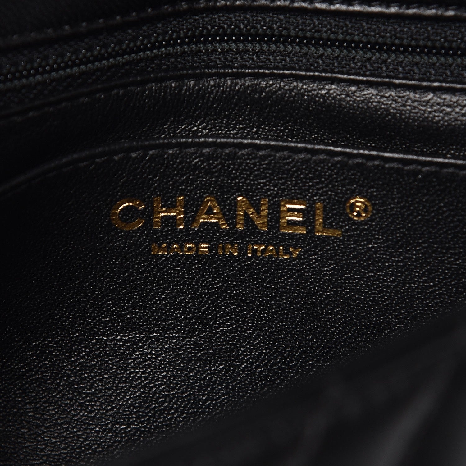 Chanel Lambskin Chevron Quilted Mini Square Flap Black 6 of 8