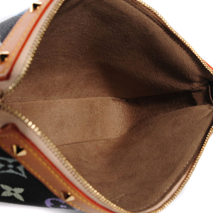 Louis Vuitton Monogram Multicolor Pochette Accessories Black 5 of 7