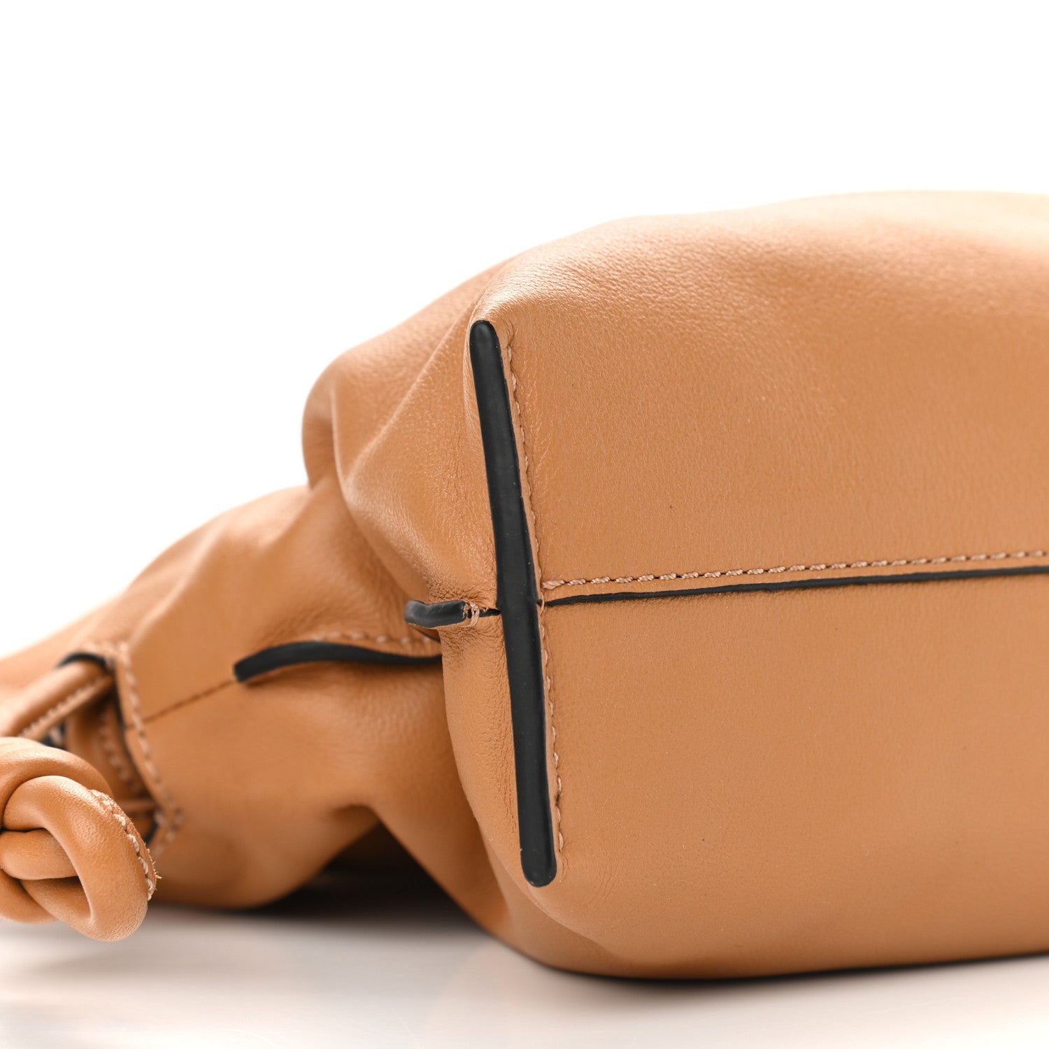 Loewe Calfskin Mini Flamenco Knot Clutch Warm Desert 7 of 10