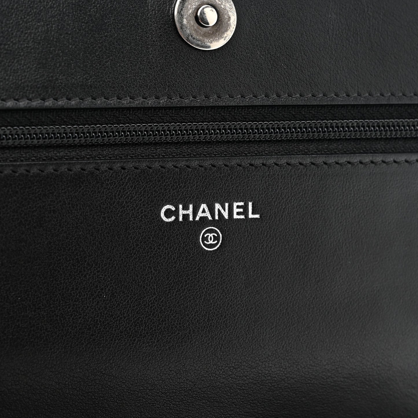 Caviar Quilted Boy Wallet On Chain WOC Black