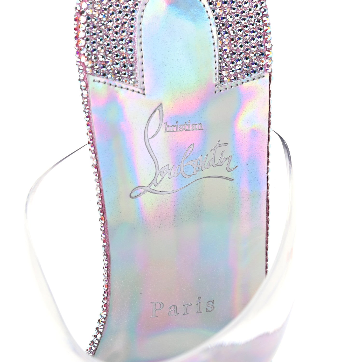 Christian Louboutin PVC Crystal Just Strass 85 Sandals 40 Crystal 7 of 7