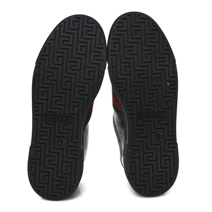 Gucci Crystal GG Monogram Web New Ace Sneakers 37.5 Black 7 of 11