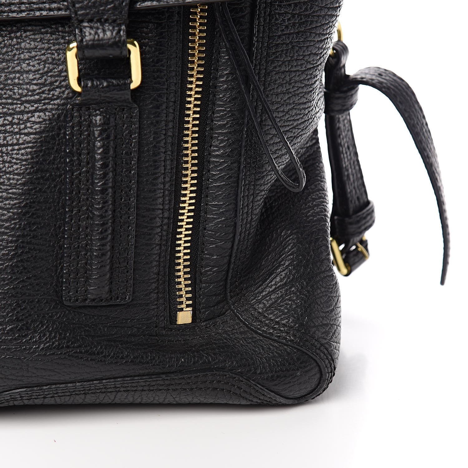 3.1 Phillip Lim 3.1 Textured Calfskin Medium Pashli Satchel Black 14 of 15