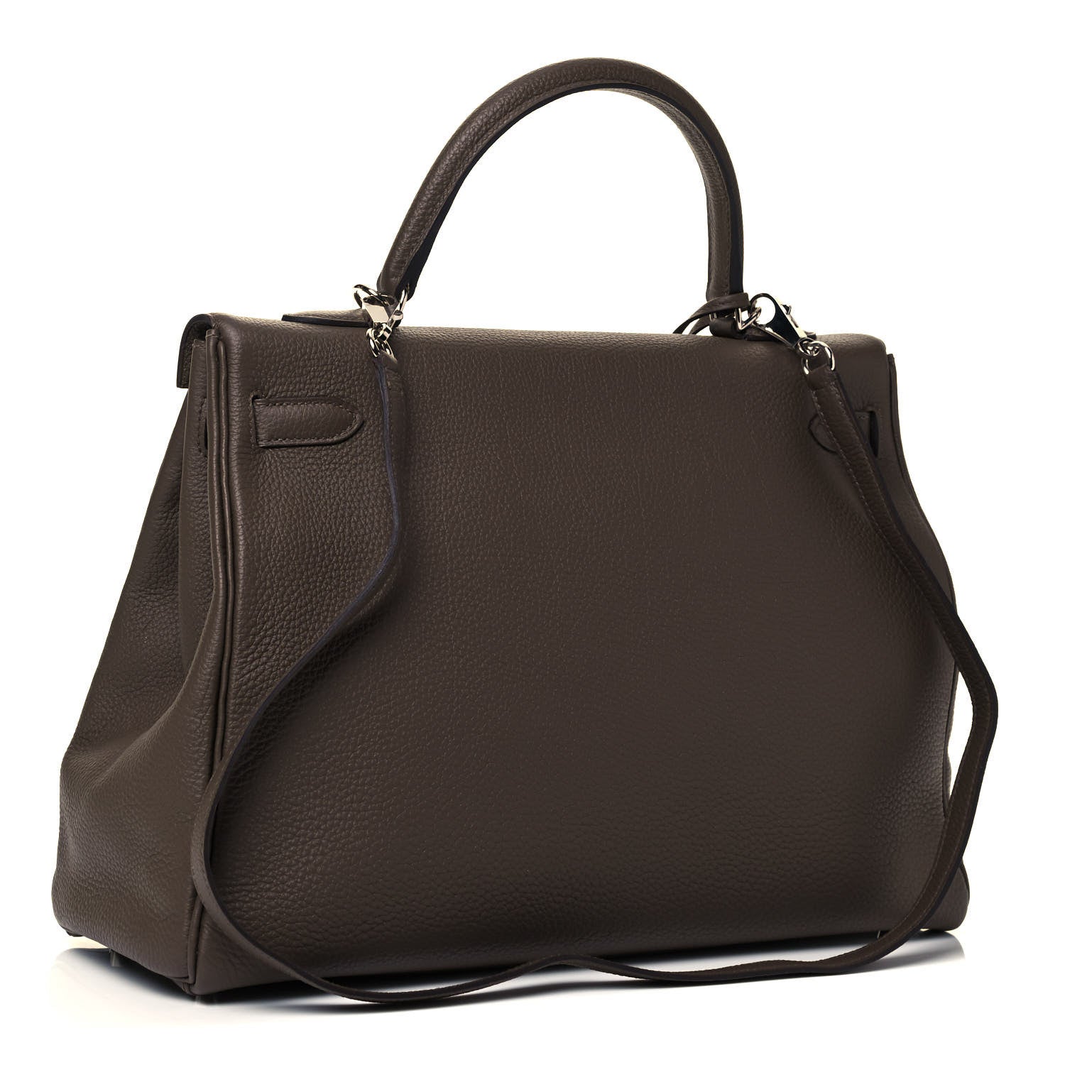 Hermes Togo Kelly Retourne 35 Chocolate 3 of 8
