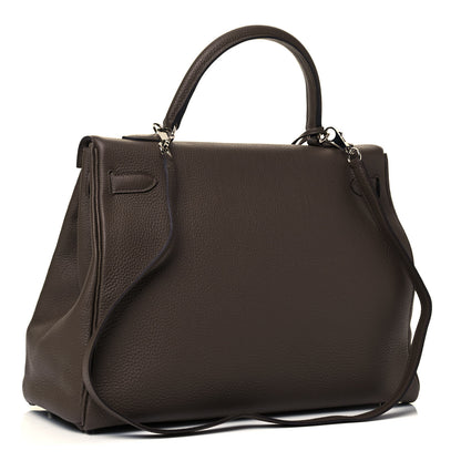 Hermes Togo Kelly Retourne 35 Chocolate 3 of 8