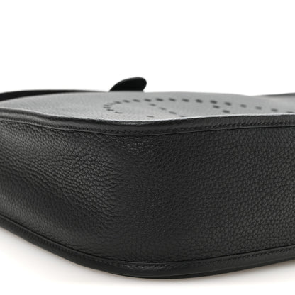 Hermes Taurillon Clemence Evelyne III GM Black 8 of 9