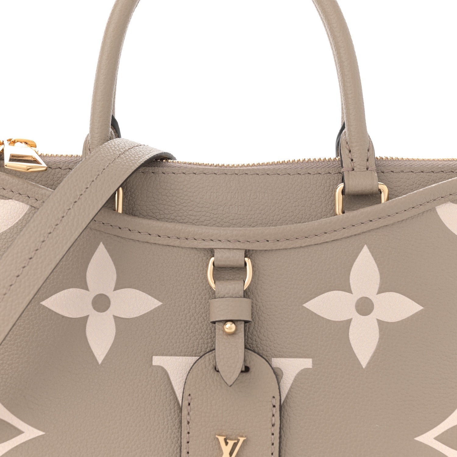 Louis Vuitton Empreinte Monogram Giant Trianon PM Tourterelle Creme 7 of 9
