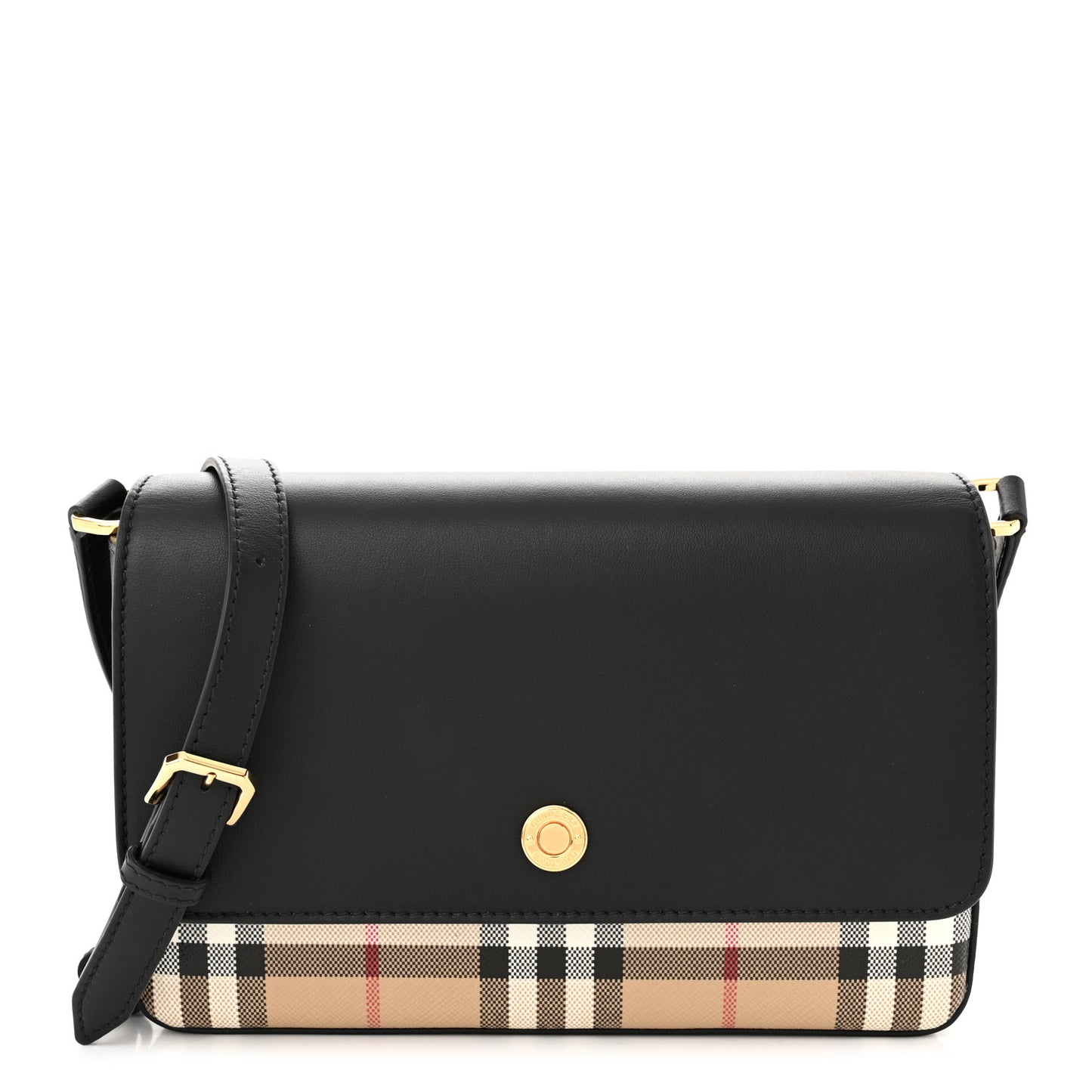 Calfskin Vintage Check New Hampshire Bag Black