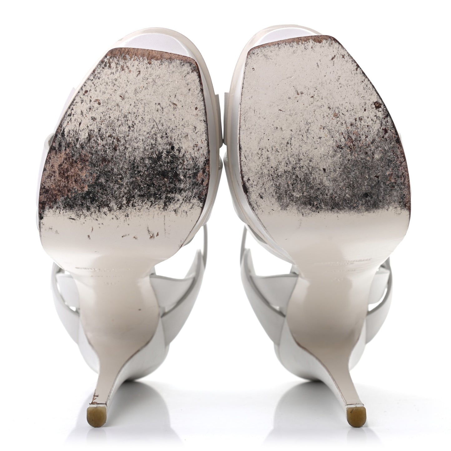 Calfskin Tribute 105 Platform Sandals 36 Porcellana