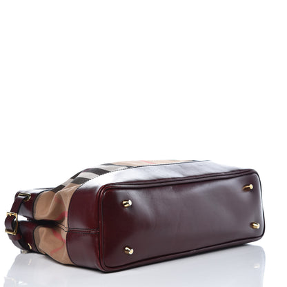 Burberry House Check Tote Burgundy 5 of 16
