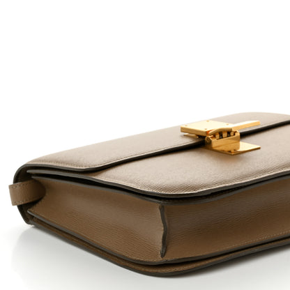 Celine Liege Calfskin Medium Classic Box Flap Bag Taupe 9 of 11