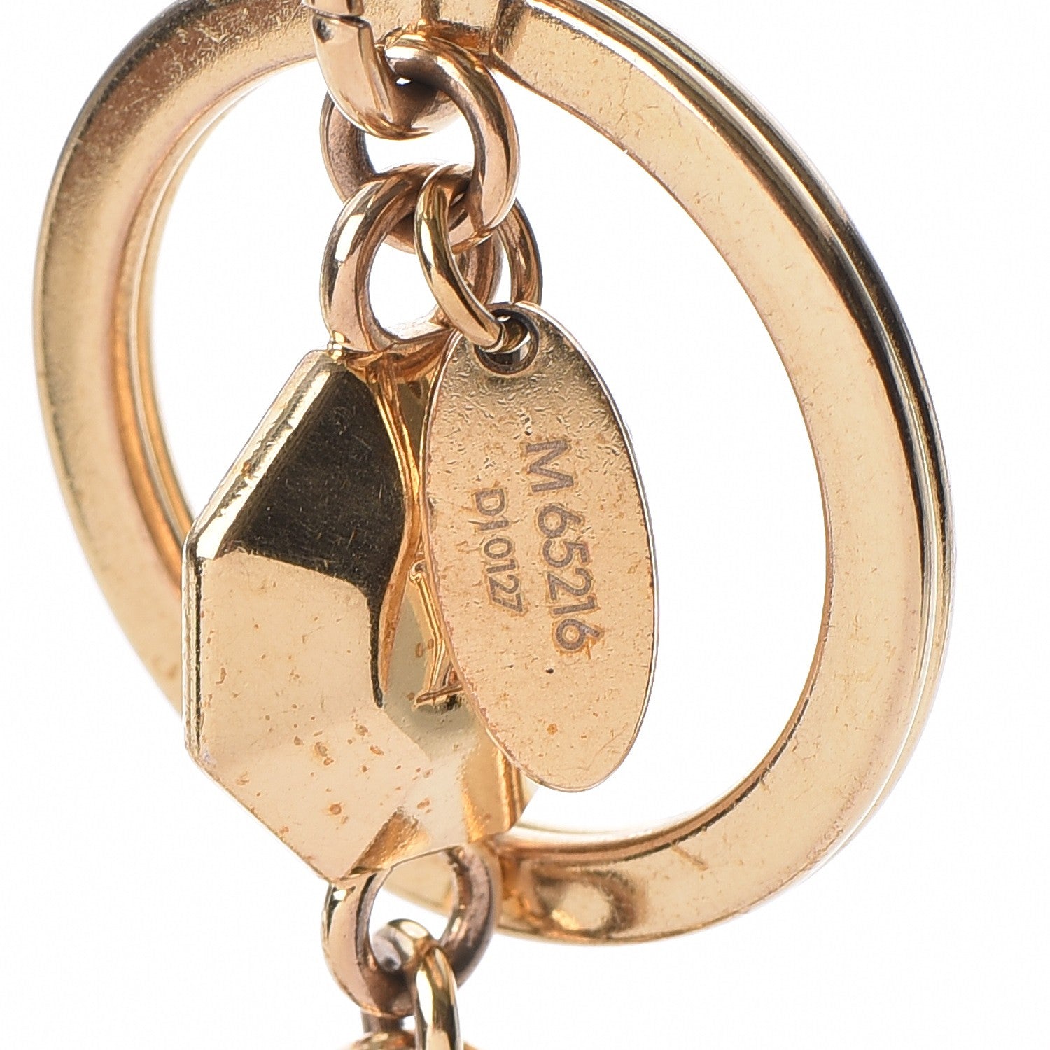 Louis Vuitton LV Facettes Bag Charm Key Holder Gold 6 of 6