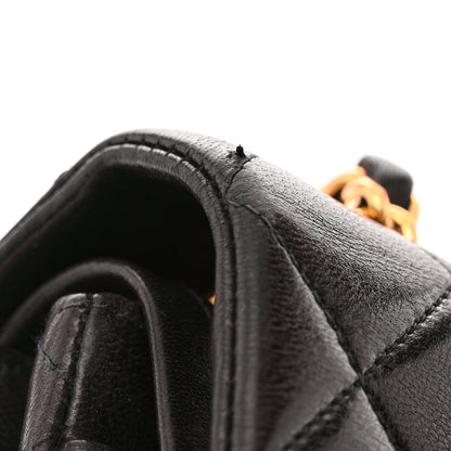 Chanel Lambskin Quilted Small Double Flap Black 14 of 15