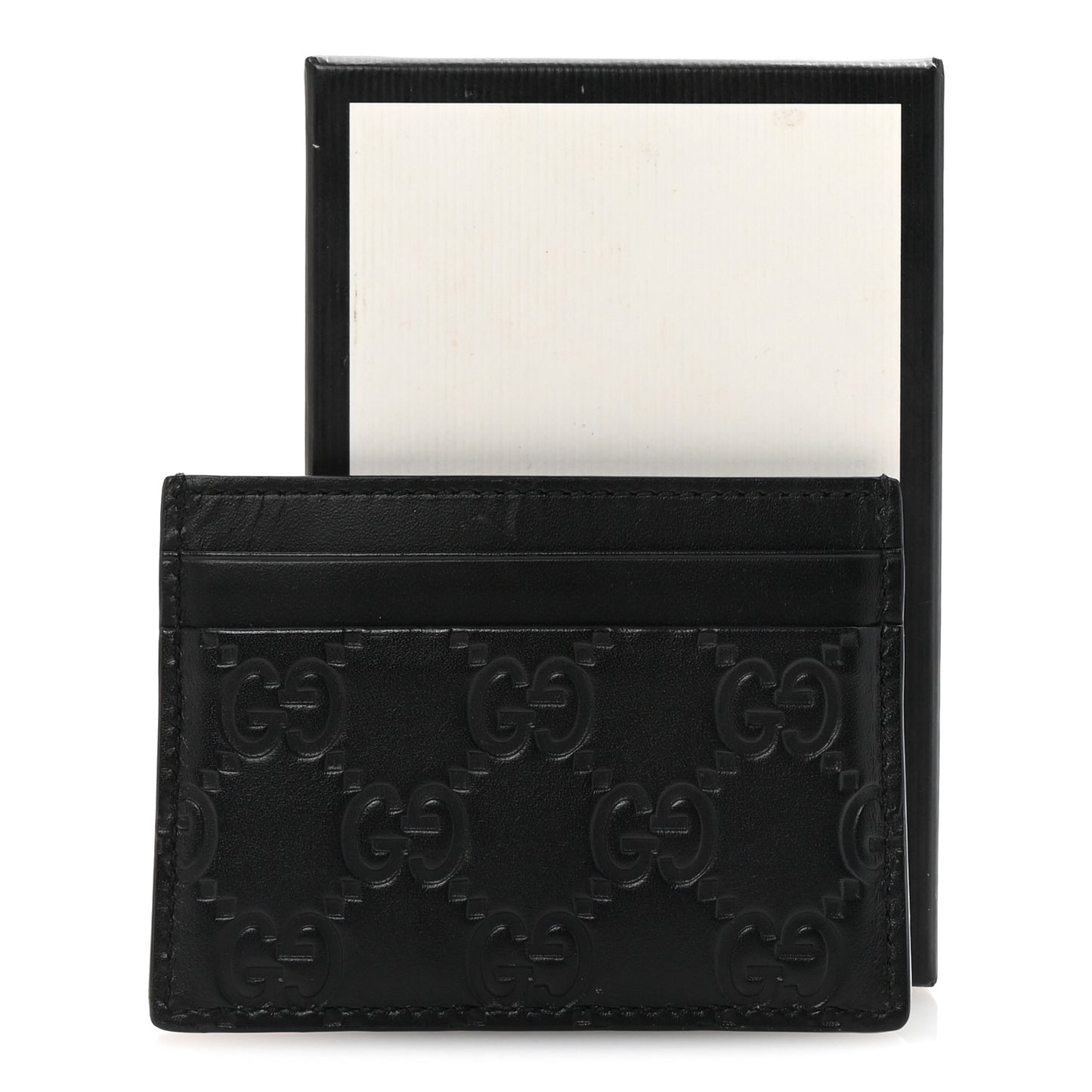 Guccissima Card Holder Black