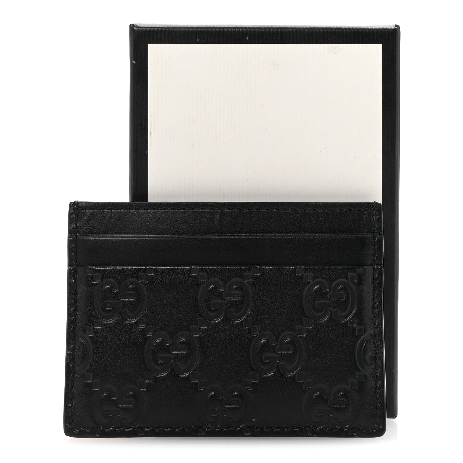 Gucci Guccissima Card Holder Black 7 of 7
