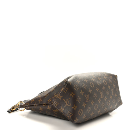 Louis Vuitton Monogram Flower Zipped Tote MM Black 4 of 9