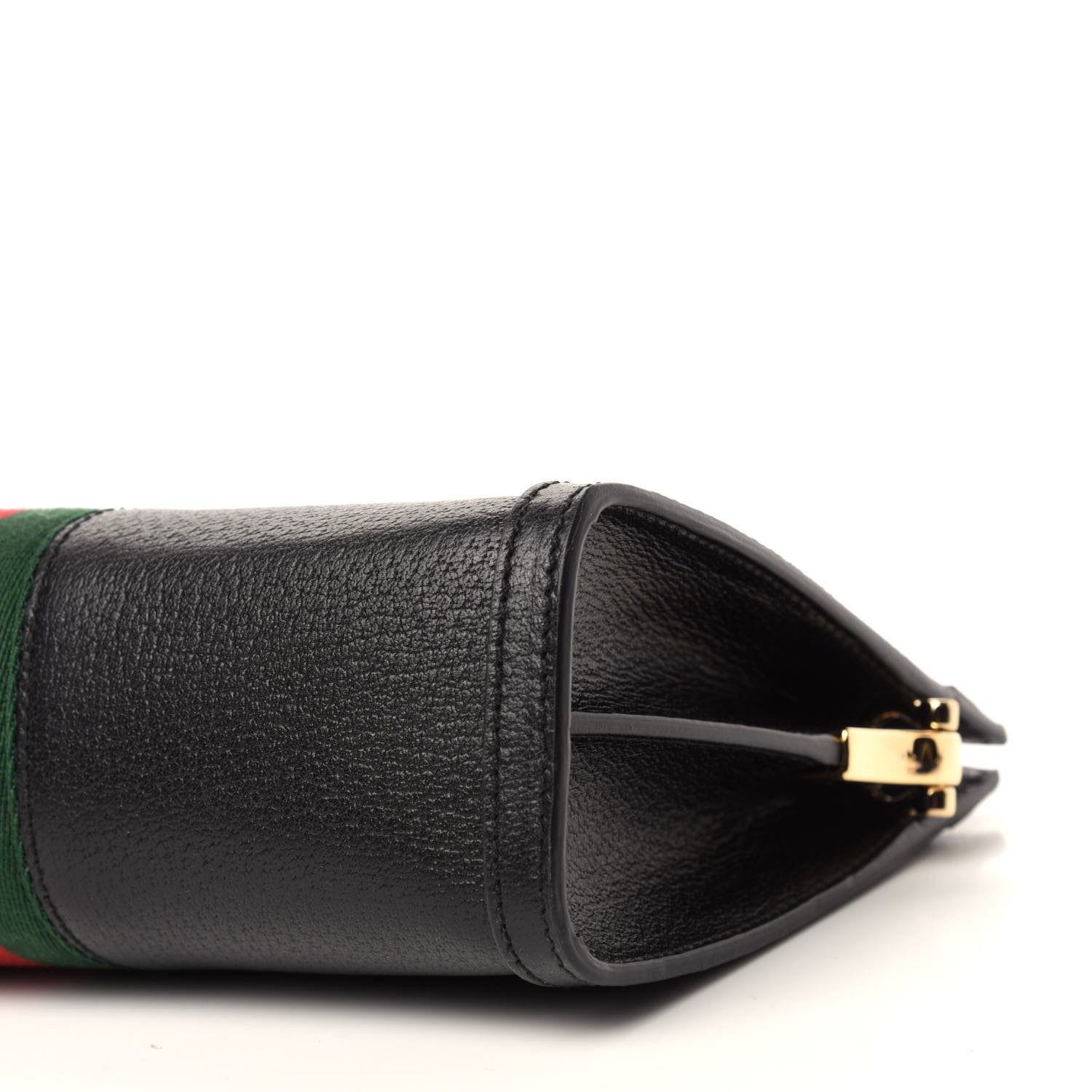 Gucci Calfskin GG Web Small Ophidia Chain Shoulder Bag Black 7 of 10