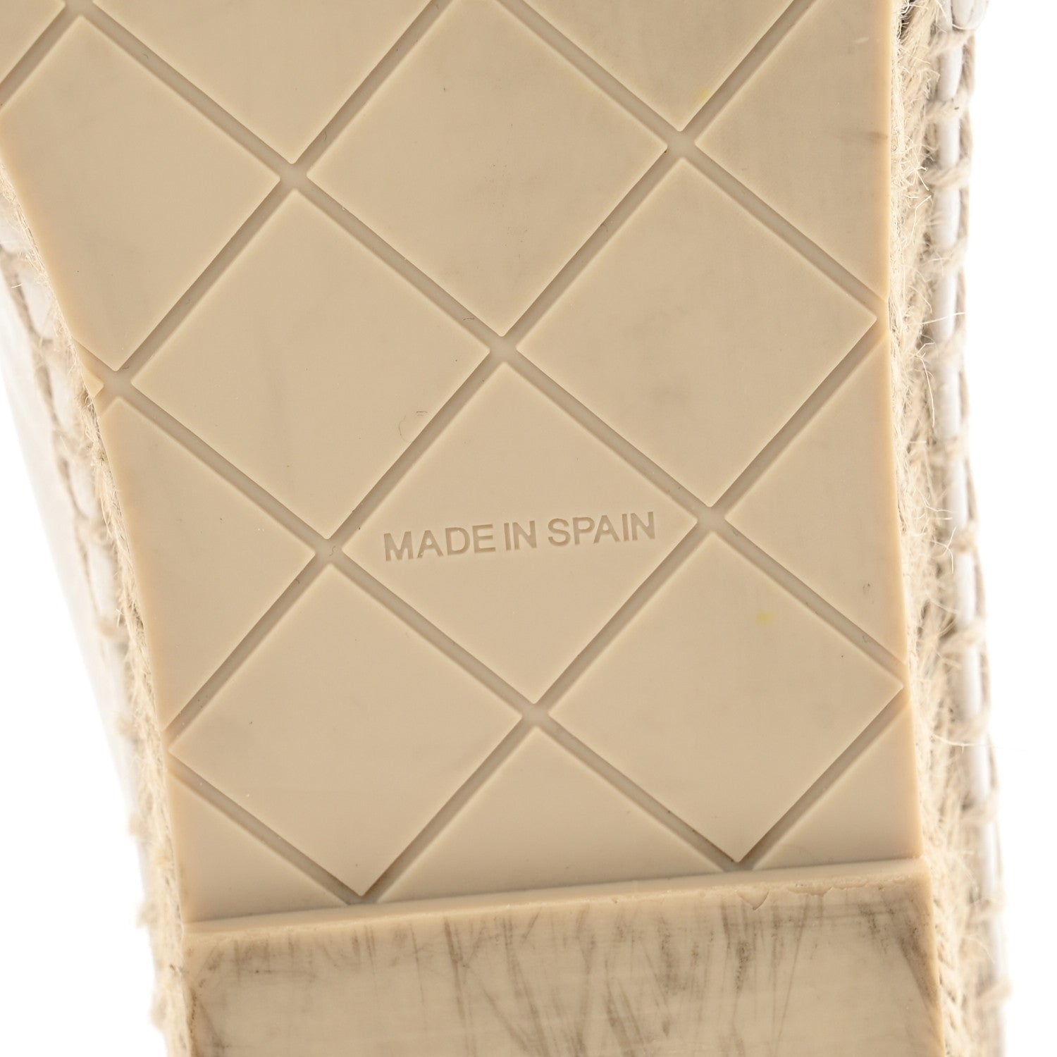 Chanel Lambskin Quilted CC Espadrilles 38 White 7 of 10