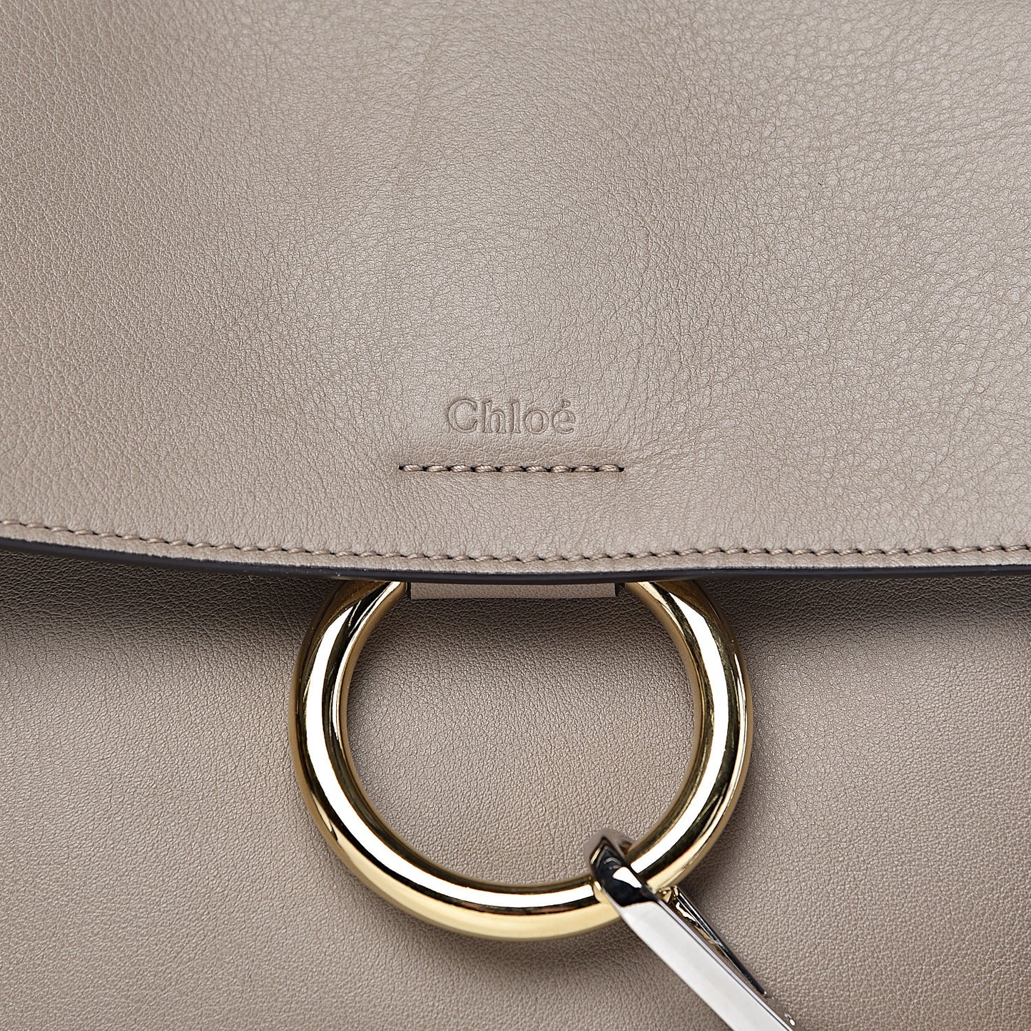 Calfskin Small Faye Day Shoulder Bag Motty Grey
