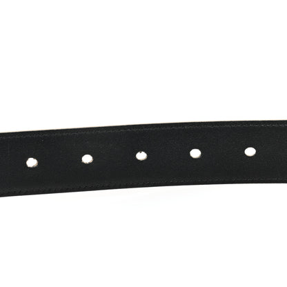 Saint Laurent Smooth Calfskin Monogram Square Buckle Belt 70 28 Dark Beige 4 of 5