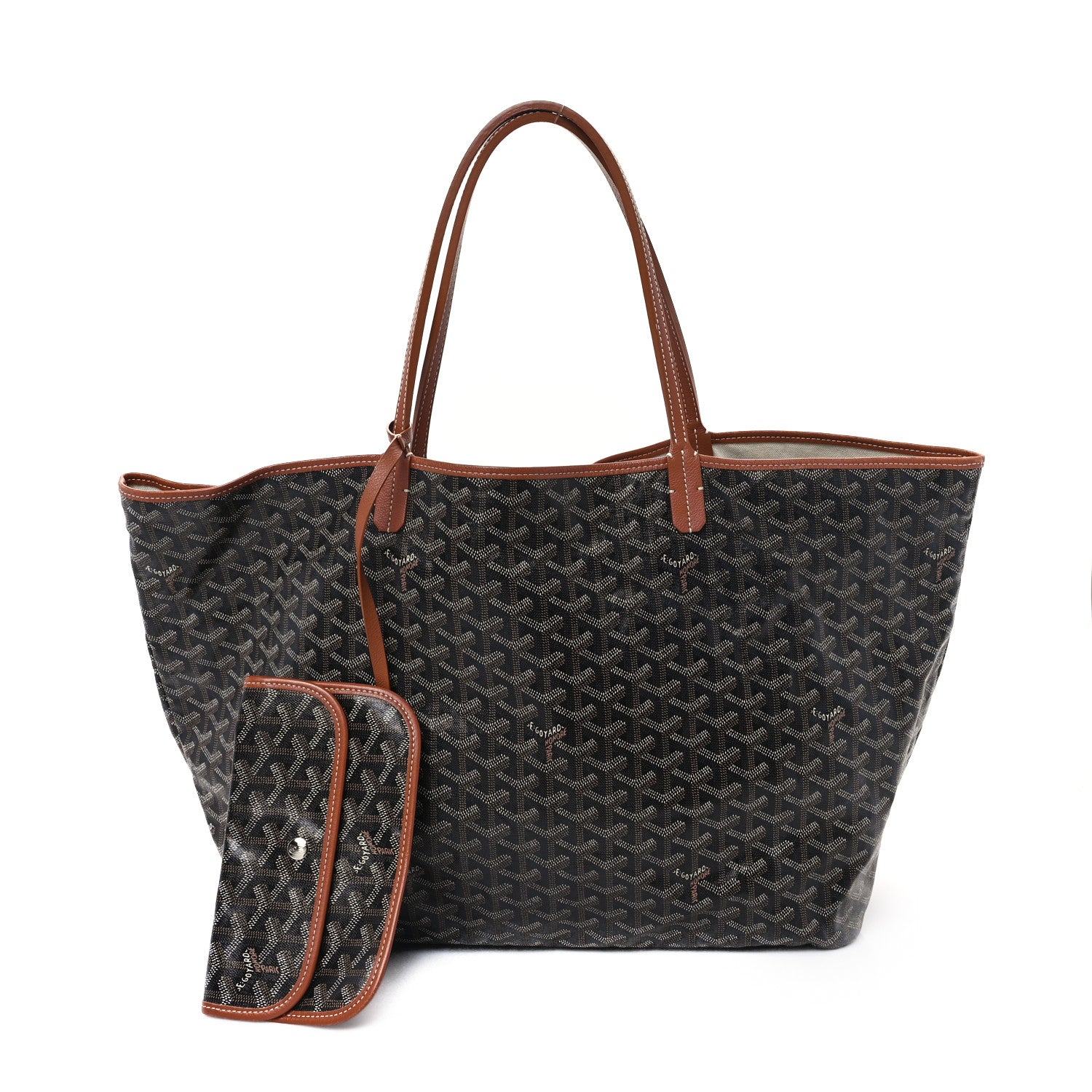 Goyard Goyardine Saint Louis GM Black Gold 3 of 12