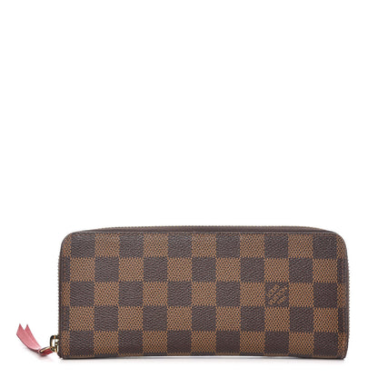 Louis Vuitton Damier Ebene Clemence Wallet Cherry 1 of 10