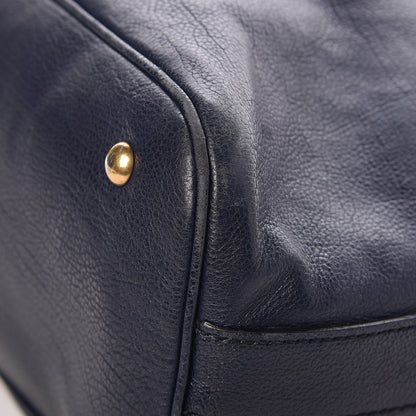 Saint Laurent Calfskin Oversized Muse Navy Blue 9 of 11