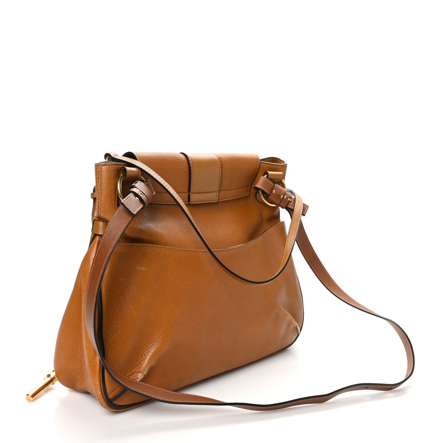 Chloe Grained Lambskin Medium Lexa Shoulder Bag Mustard Brown 2 of 12
