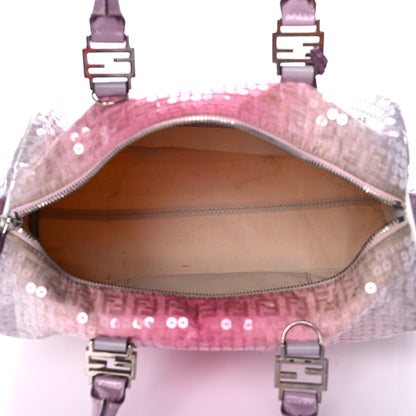 Fendi Sequin Zucchino Boston Pink 5 of 15