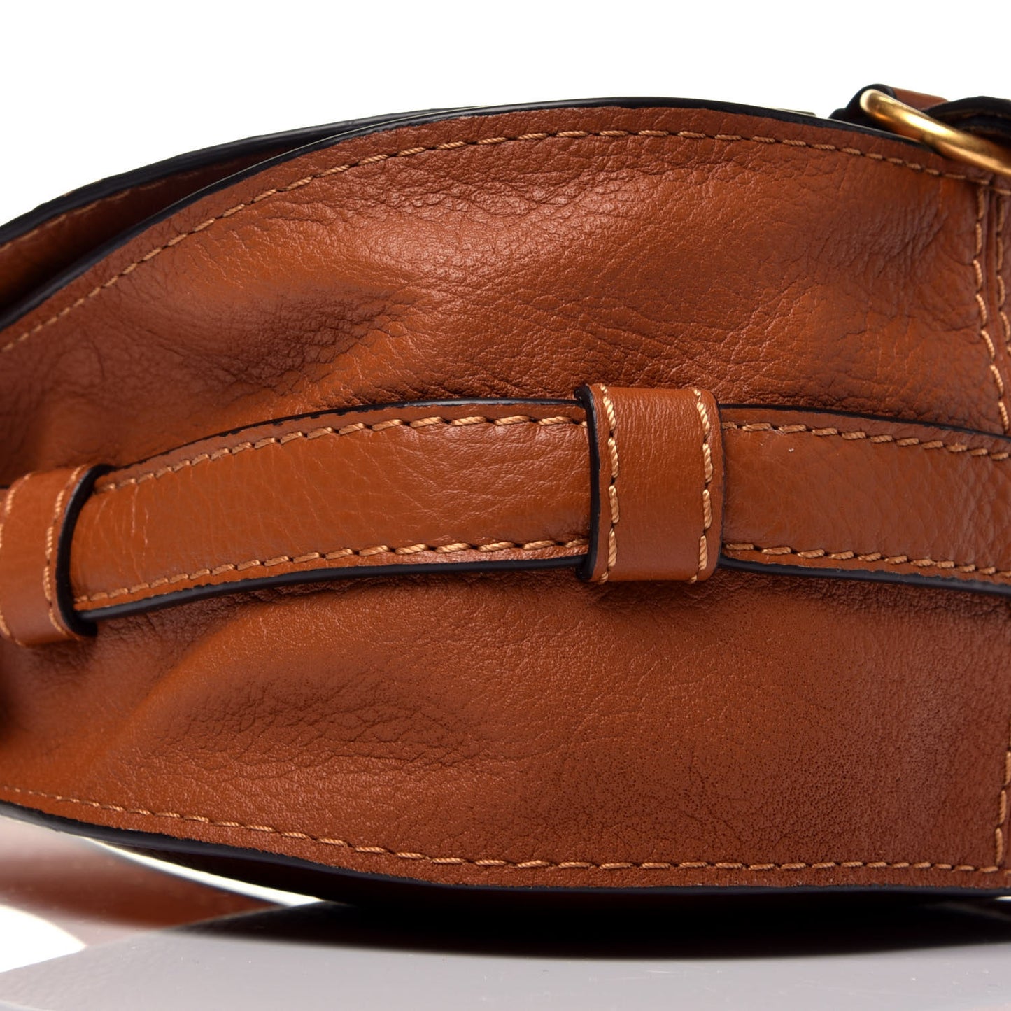 Calfskin Mini Marcie Round Crossbody Bag Tan