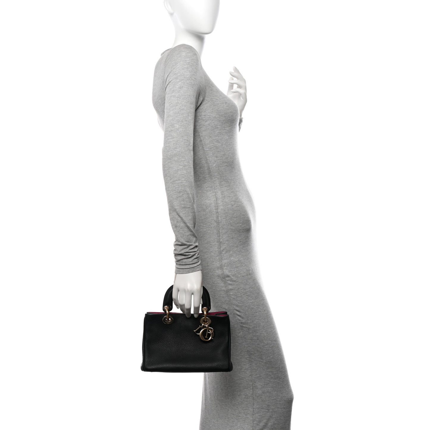 Bullcalf Small Diorissimo Tote Black Rose Indien