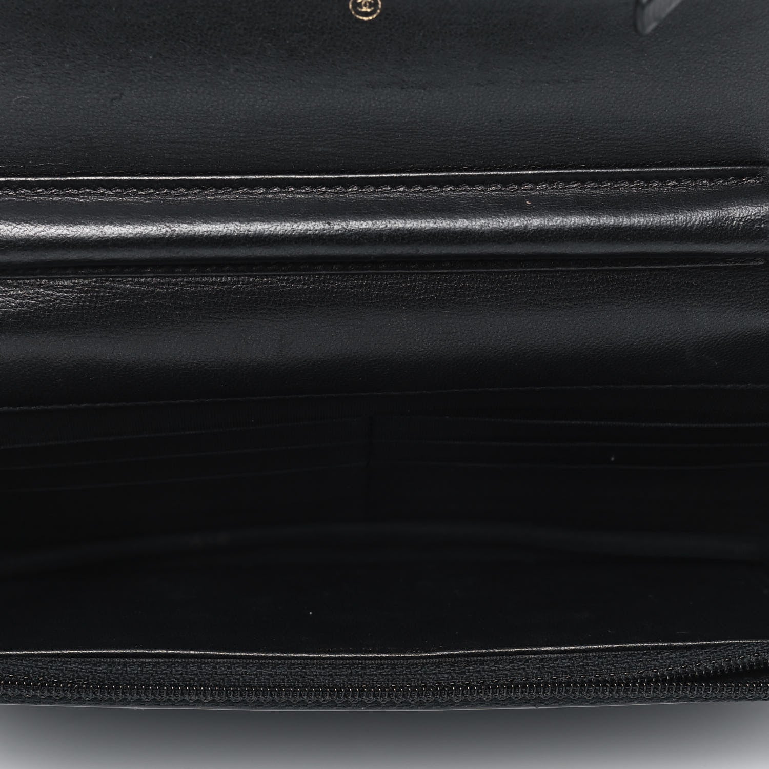 Chanel Patent Calfskin Quilted Boy Wallet On Chain WOC Black 4 of 7