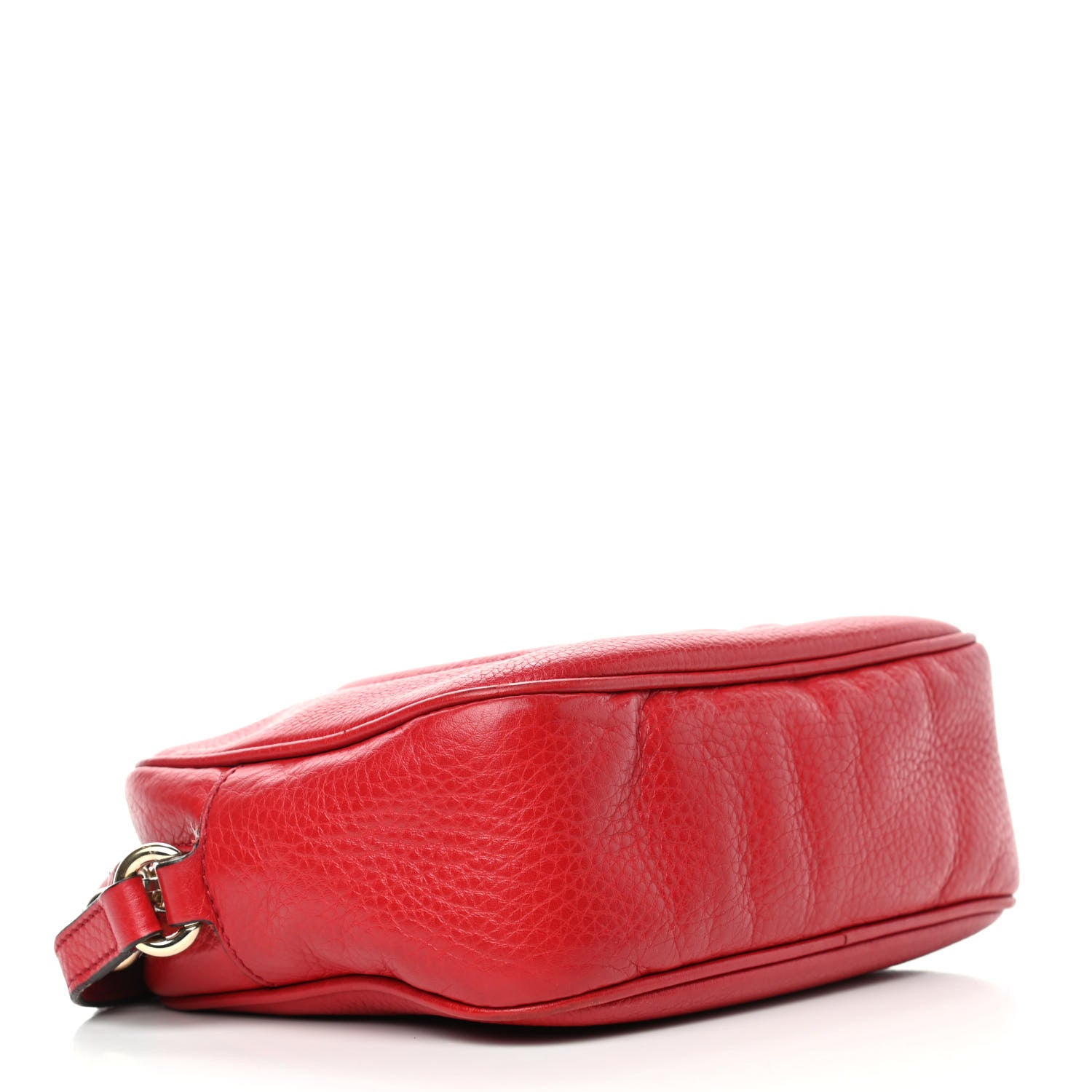 Gucci Pebbled Calfskin Small Soho Disco Bag Tabasco Red 3 of 4