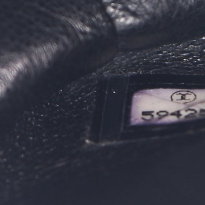 Chanel Caviar Quilted Jumbo Kelly Flap Black 7 of 10