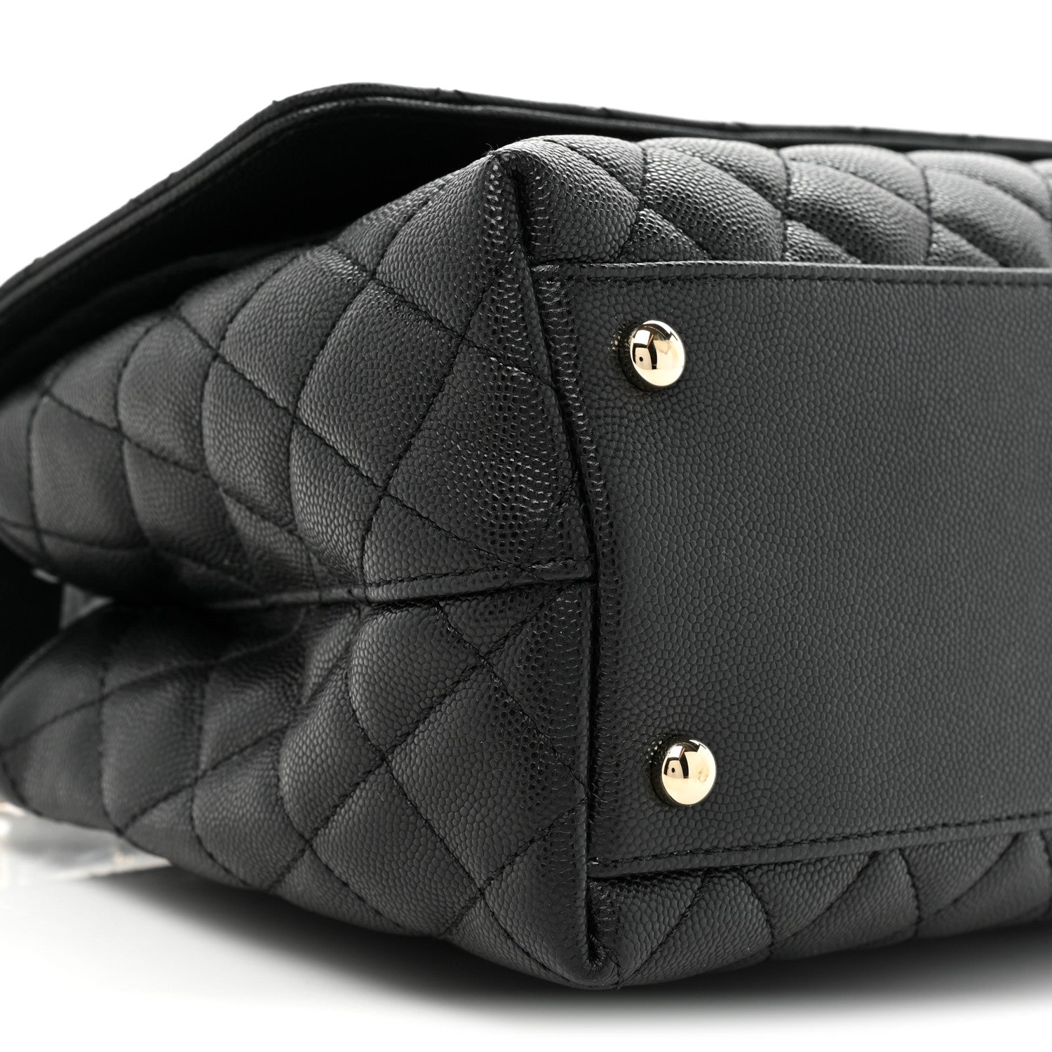 Chanel Caviar Quilted Small Coco Handle Flap Black 11 of 12
