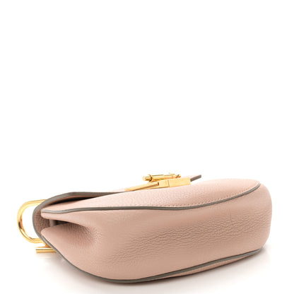Chloe Grained Lambskin Mini Drew Shoulder Bag Cement Pink 4 of 12