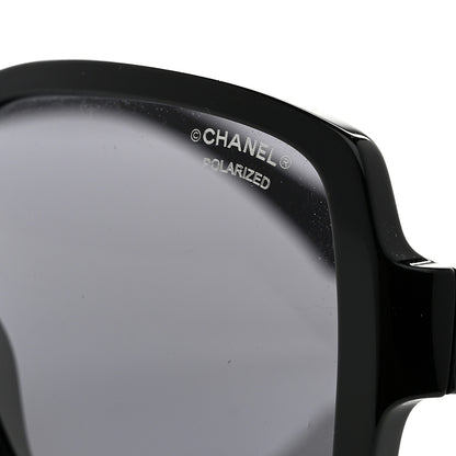 Chanel Acetate Polarized Square Sunglasses 5408 Black 7 of 9