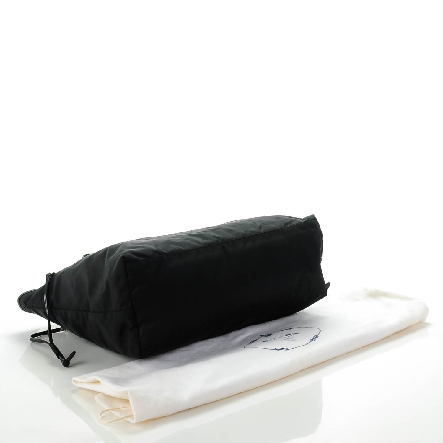 Prada Saffiano Tessuto Nylon Tote Nero Black 4 of 8