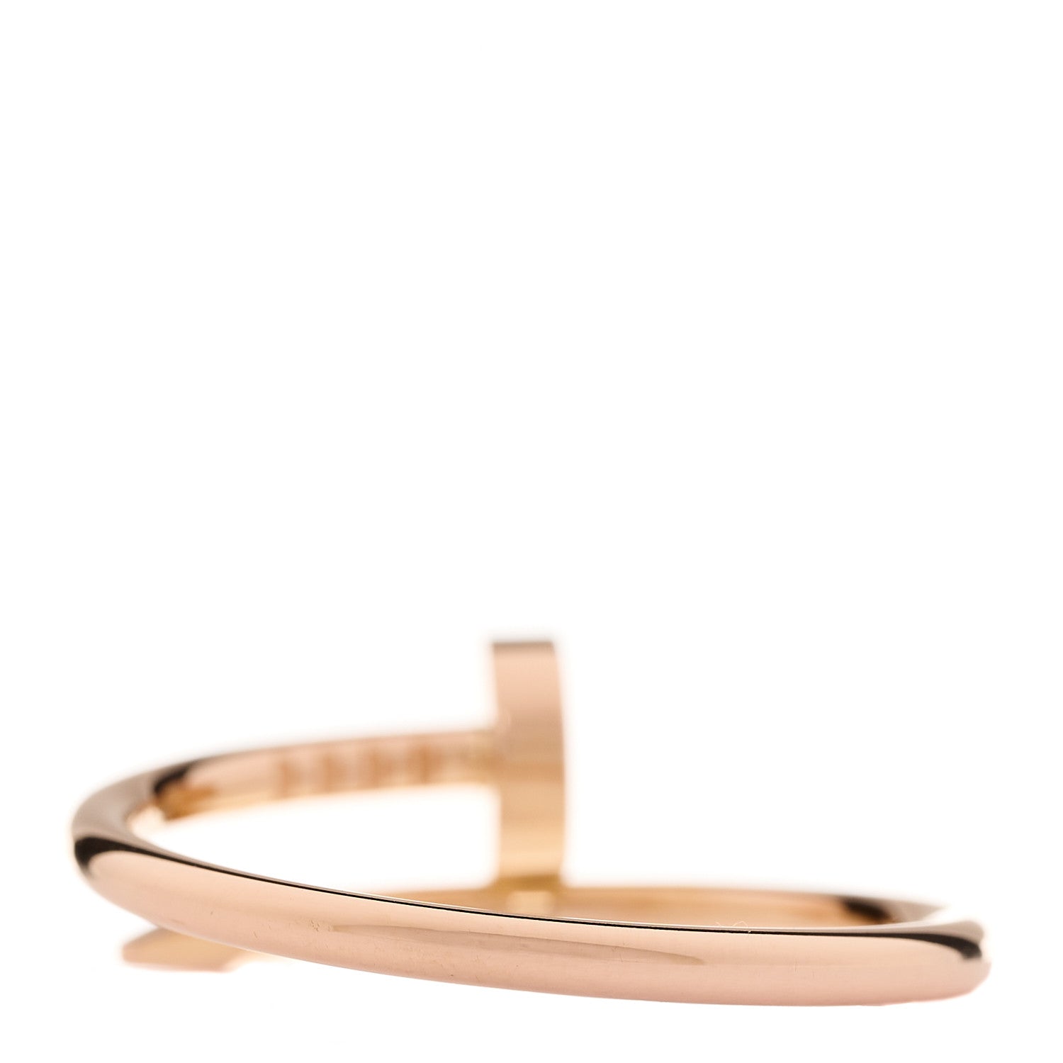 Cartier 18K Pink Gold Small Juste Un Clou Ring 56 7.5 3 of 5