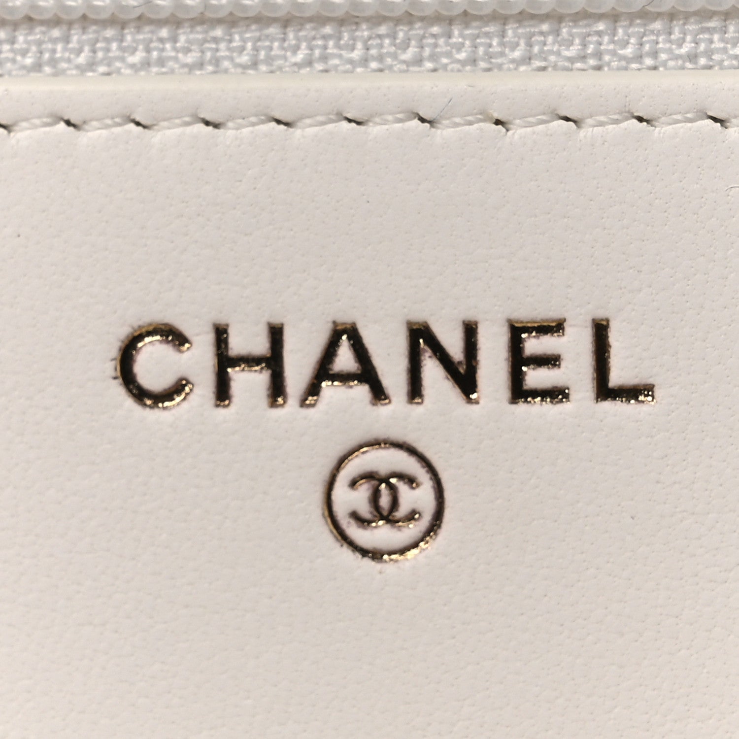 Chanel Lambskin Quilted CC Pearl Crush Wallet on Chain WOC White 6 of 14